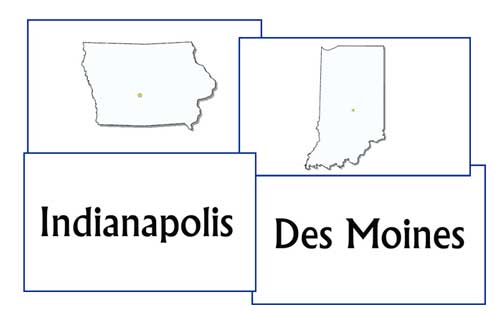 Friday Freebie: Midwest State And Capital Cards