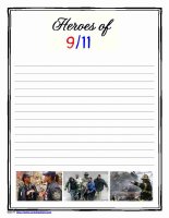 Heroes of 9-11 Notebooking Pages