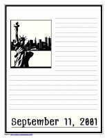 September 11 Notebooking Pages