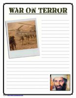 War on Terror Notebooking Pages
