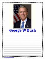 George W Bush Notebooking Page