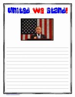 United We Stand Notebooking Pages