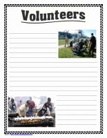 Volunteers Notebooking Pages