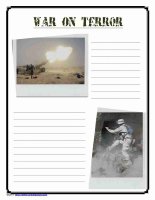 War on Terror Notebooking Pages