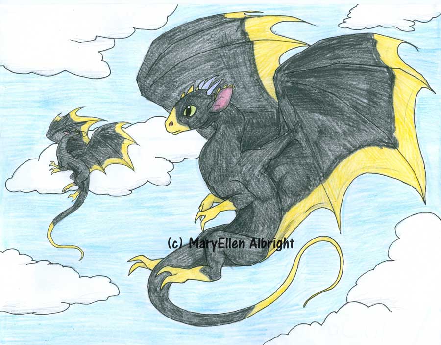 Parent and Child Dragon - MaryEllen