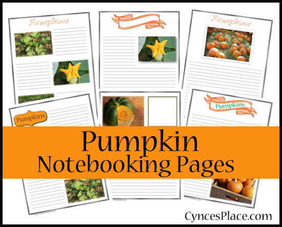 Pumpkin Notebooking Pages
