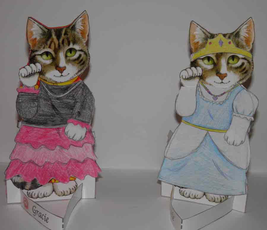Cat Paper Dolls