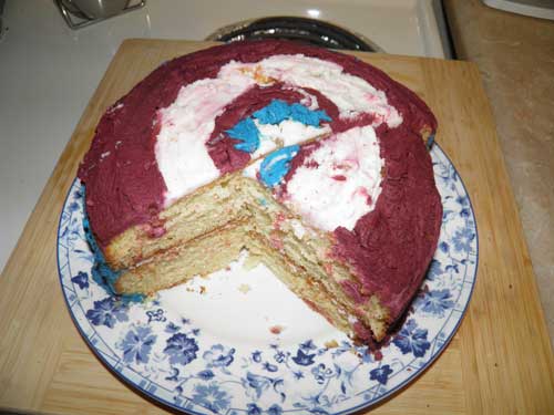 Captain America's Shield Cake